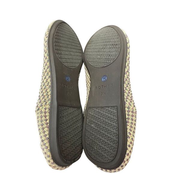 ROTHYS LIMITED EDITION MULTI METALLIC SPARKLING ROUND FLATS SIZE 7 1/2 - Picture 9 of 9